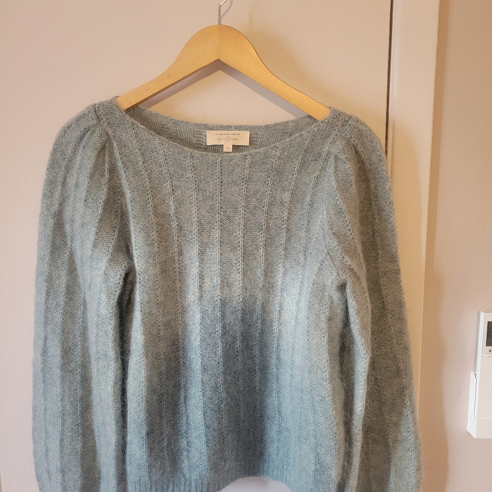 Sezane Aretha Jumper Frosted Blue Size Small - Picture 6 of 6